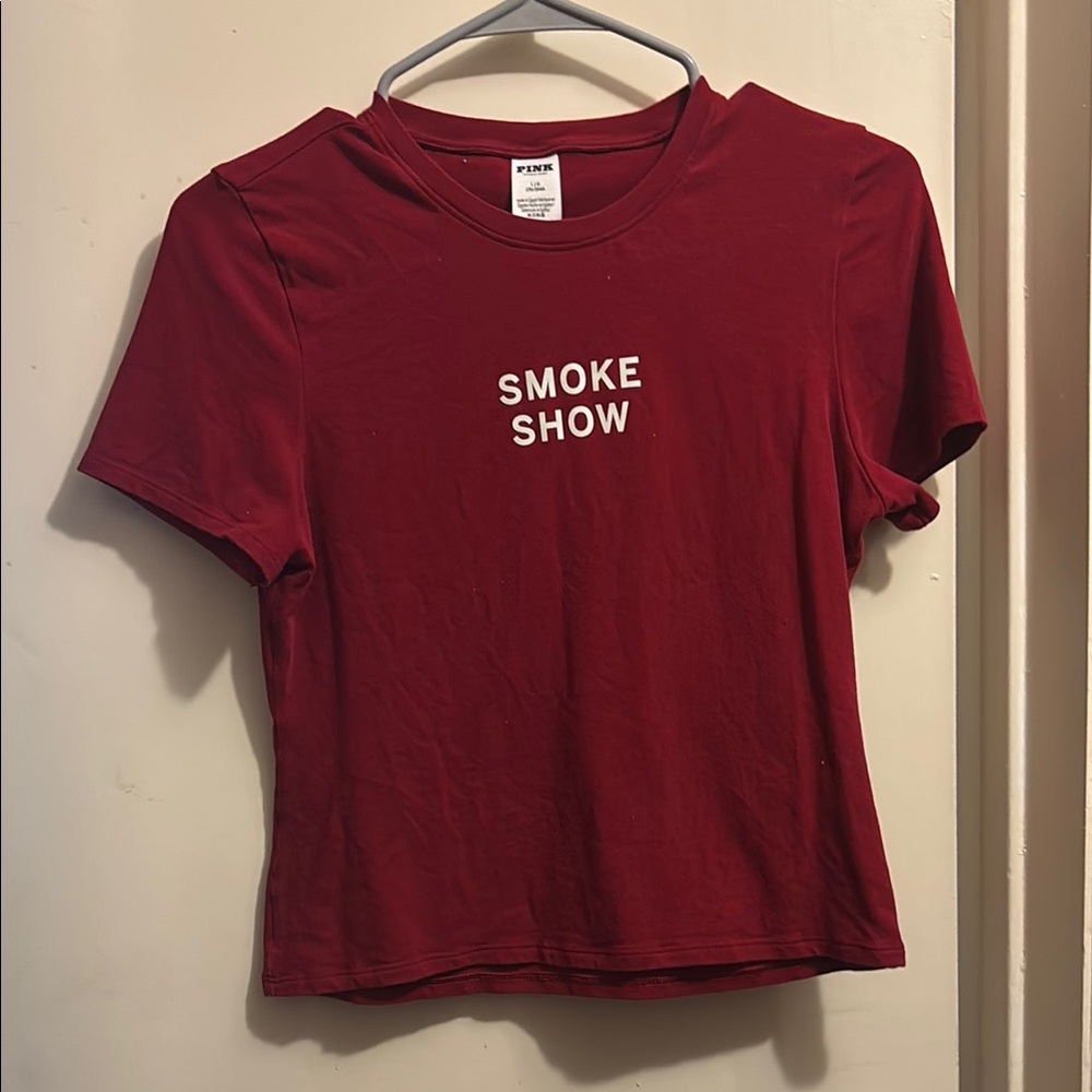 PINK Victoria's Secret Red 'Smoke Show' Tee